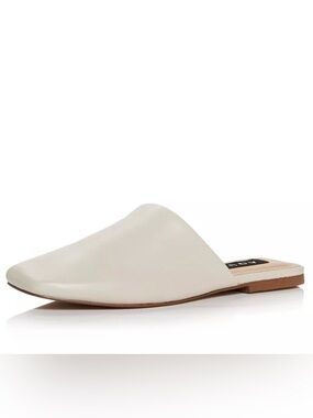 AQUA Bae Ivory Leather Slip-On Mules Size 9 | Bloomingdale’s Exclusive